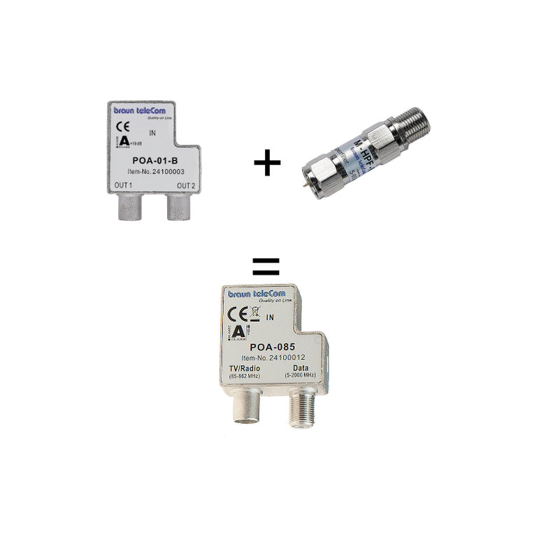 BTV 2 GHz verdeler TV/modem(POA-085)