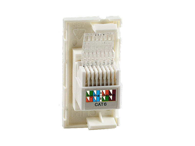 RJ45 insert module (keystone) voor de modulaire wandcontactdoos