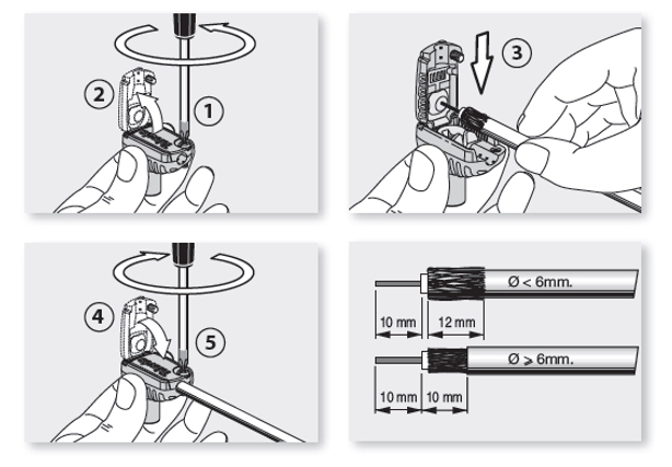 HQ IEC-male en female connector (Shopverpakking) 