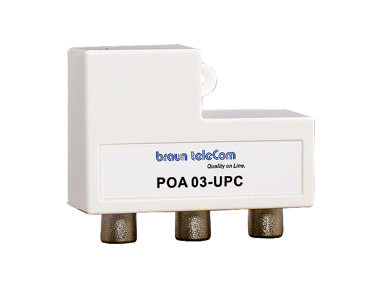 BTV 2 GHz verdeler 3 poort IEC (POA 3 UPC-NL)