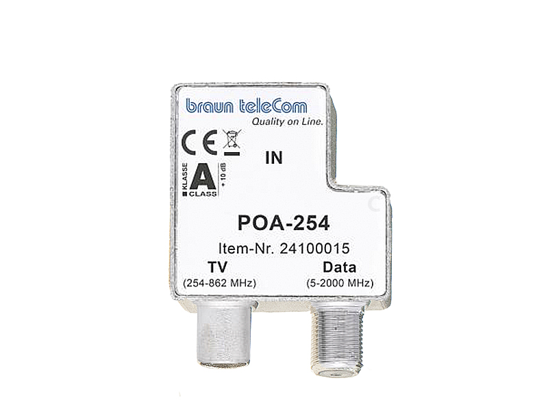 BTV 2 GHz verdeler TV/modem (POA-254)-A