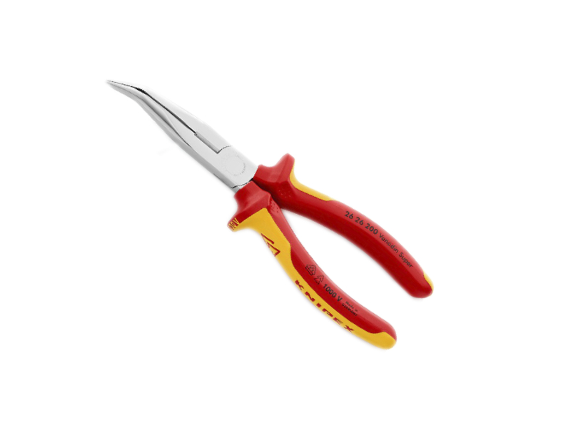 Ooievaarbektang 200mm VDE gebogen (Knipex)