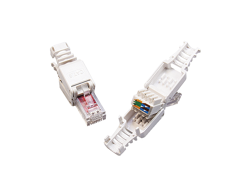 RJ45 snap-on connector voor CAT5/6, 2 stuks (Shopverpakking)