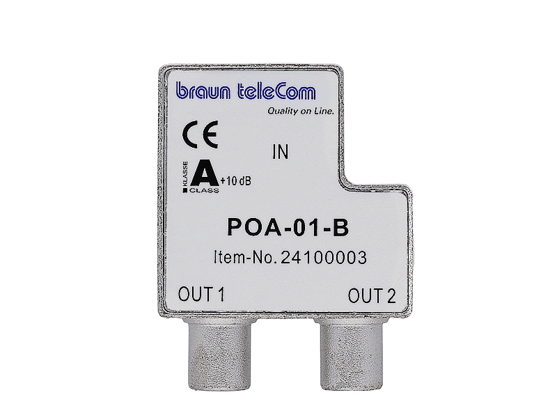 BTV 2 GHz verdeler 2xIEC/TV (POA 01-B) BTV 2 GHz verdeler 2xIEC/TV (POA 01-B)